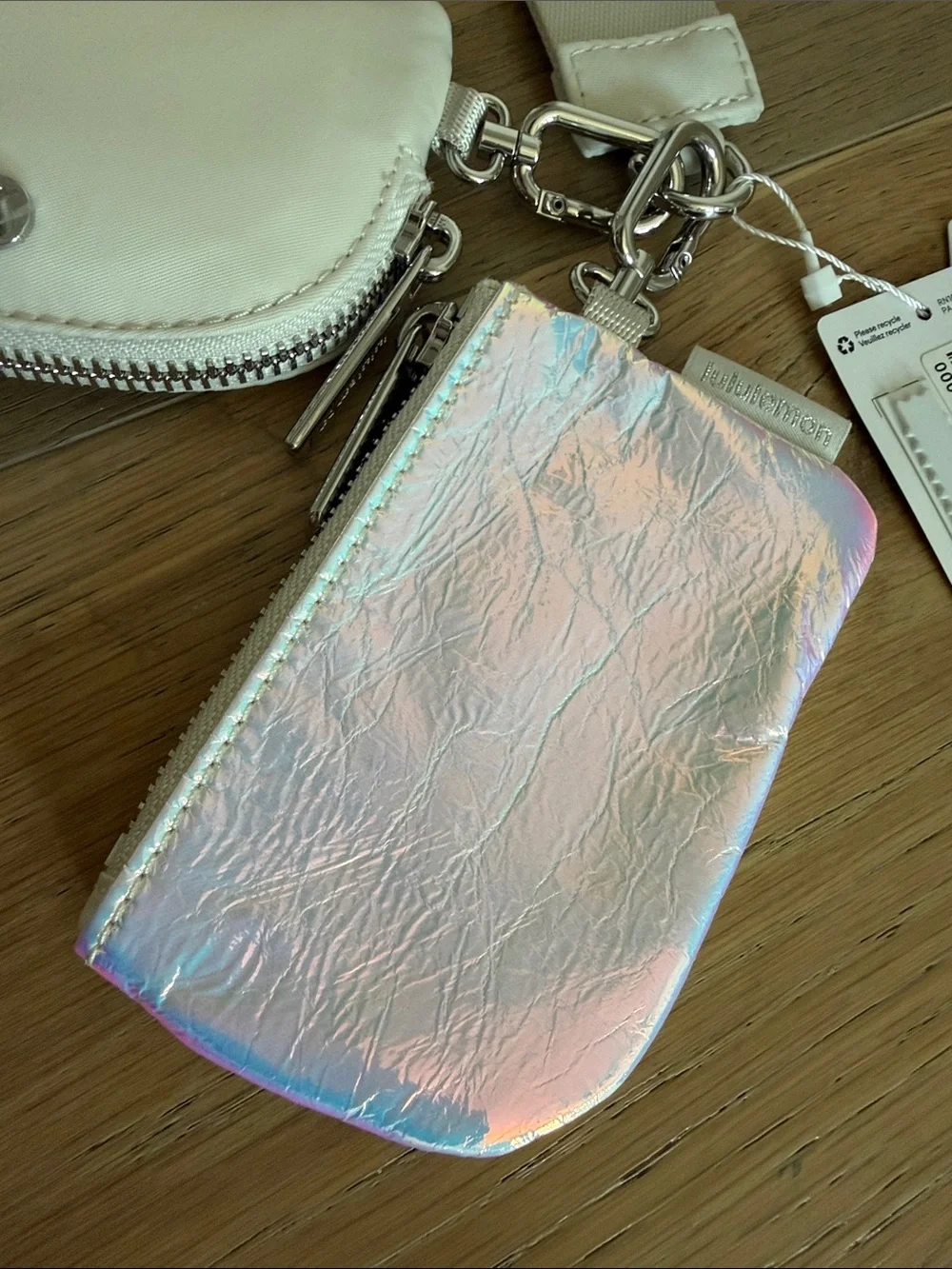 Lululemon Dual Pouch Wristlet *Iridescent *NEW